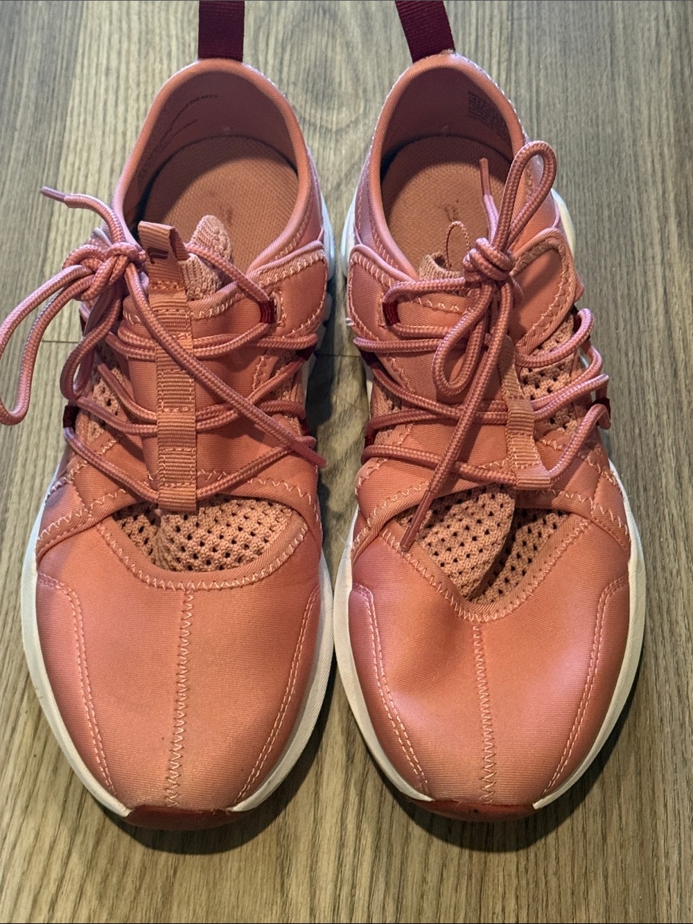Fabletics Pink Lace-Up Performance Sneaker
